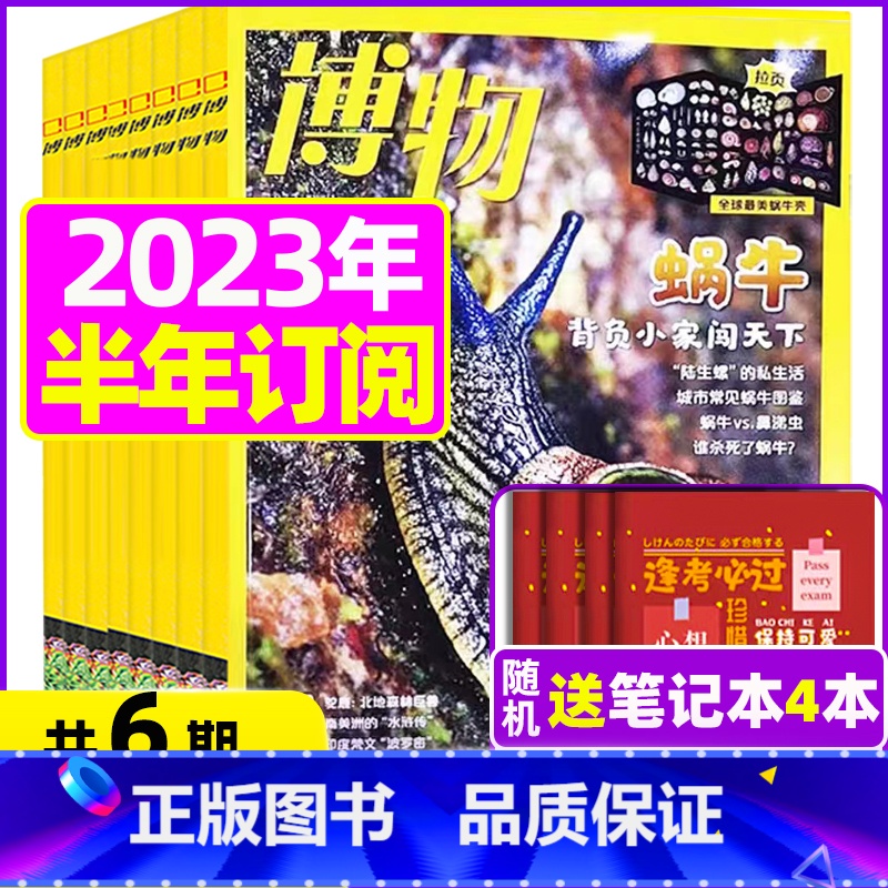 F[半年订阅送4个笔记本]2023年7-12月 [正版]鸻鹬专题博物杂志2023年10月另有1-9月可选+2024全年半