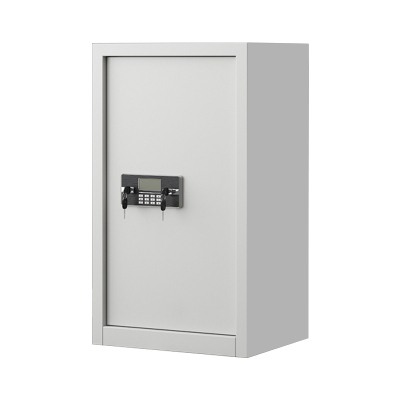 缑氏指纹电子保密柜钢制密码文件柜档案柜矮柜资料柜办公柜单门白色:电子锁