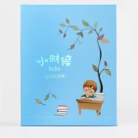 相册本4R纪念成长册大6寸相薄宝宝儿童收藏创意六寸塑封影集情侣d 三维工匠 2203-1-红色
