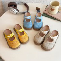 女童凉鞋夏季勃肯鞋波西米亚包头半拖鞋女夏外穿2026新款一脚蹬凉