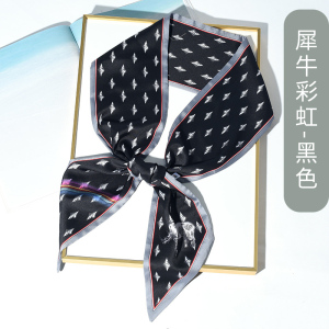 美帮汇新款首周两件5折 丝巾女百搭细窄小长条春秋季长围丝巾绑带搭西装