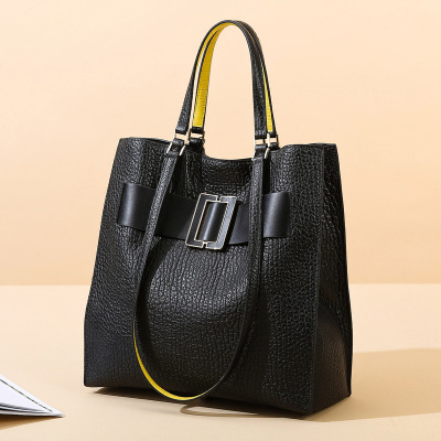 Ceba2022新款女包感软皮托特包女质感百搭大容量女士手提包可单