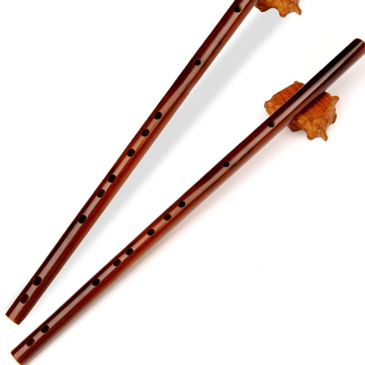 竹笛儿童初学者成人入门零基础一节黑色男女生古风横笛子乐器古朴素笛E调-+中国结7大配件