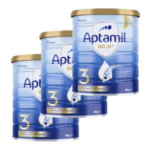 澳洲发/3罐装 Aptamil澳洲爱他美金装奶粉3段900g/罐装 1-2岁宝宝牛奶粉进口婴幼儿三段奶粉新西兰原产