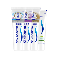 舒适达抗敏感牙膏全家福护龈固齿清新180g*3支+120g*1支组合装