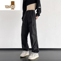 YANXU防水工装裤子男夏季薄款大码宽松直筒裤潮牌机能风户外速干冲锋裤