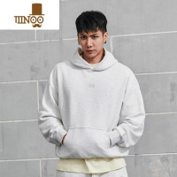 YANXU街区O-01连帽卫衣宽松落肩美式高街休闲舒适运动男套头衫