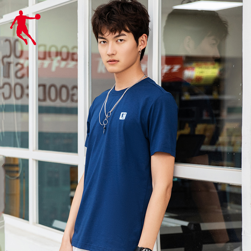 乔丹运动t恤男大码男装2022夏新款官方宽松运动服上衣男士半袖t