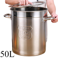 吉迎尚品 食堂304不锈钢桶汤桶烧水桶保温桶 50L 个
