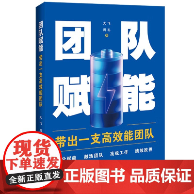 2024新书 团队赋能 大飞 周礼 著 中国法制出版社 打造高效能团队 策略 能力 技巧与实例 以及如何赋能 97875