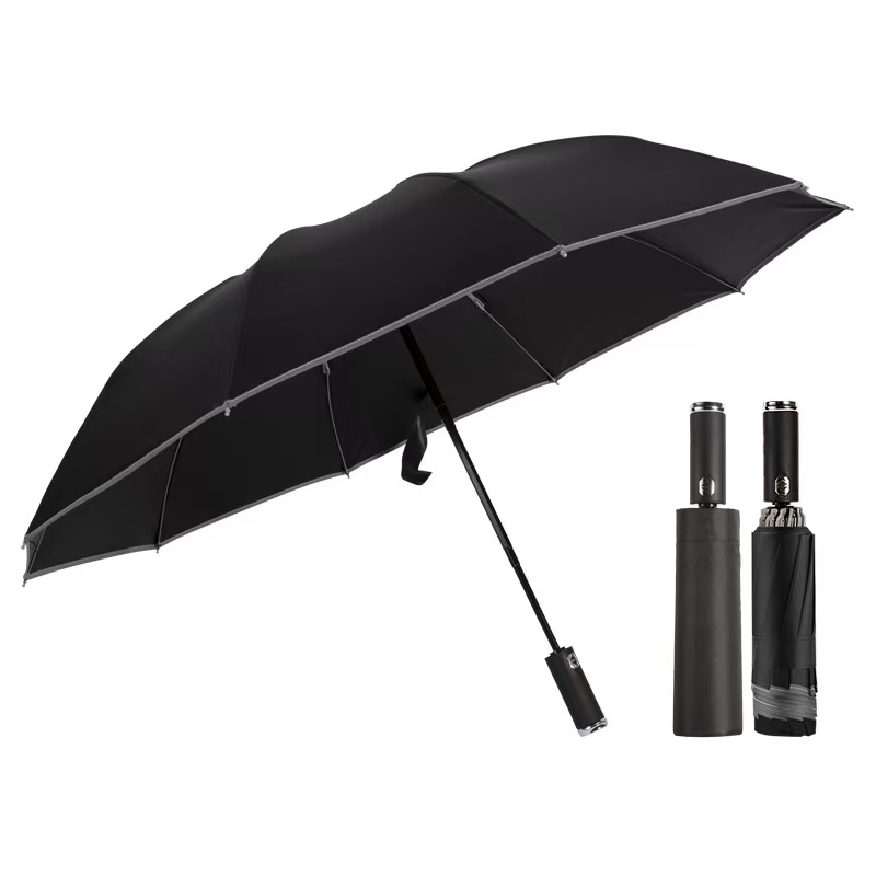 洛安斯 10骨反向手电筒雨伞 YS190T 把