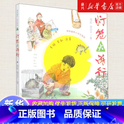 灯笼大游行(手绘全彩注音)/周锐幽默小说注音版 [正版]灯笼大游行周锐幽默小说注音版 全彩手绘插图 小学生一二三年级课外
