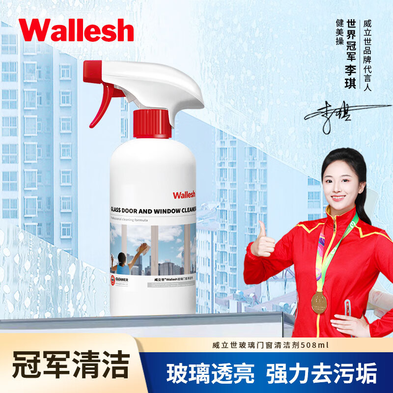 威立世Wallesh 玻璃门窗清洁剂508ml
