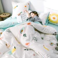 美帮汇全棉全棉四件套简约少女床上用品三件套恋恋皇冠