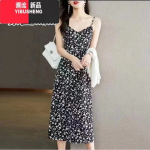 YIBUSHENG8108碎花无袖吊带连衣裙!工厂福利~错过没有~A13