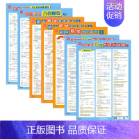 [数学知识大全]7张 初中通用 [正版]初中数学几何模型挂图几何图形辅助线七八九年级数学分类知识点总结解题技巧归纳挂图墙