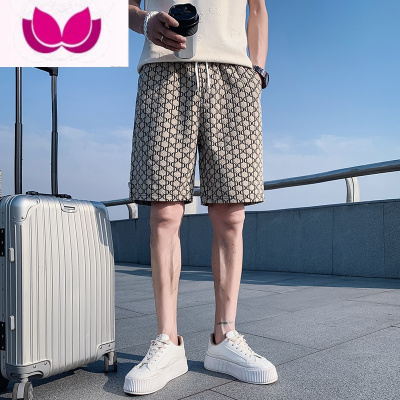 七斓高级感短裤男士夏季薄款潮牌休闲裤2023新款中裤子潮流运动五分裤