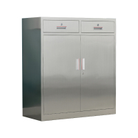 帅畅不锈钢文件柜档案柜资料柜储物柜器械柜仪器柜201全不锈钢二斗矮柜