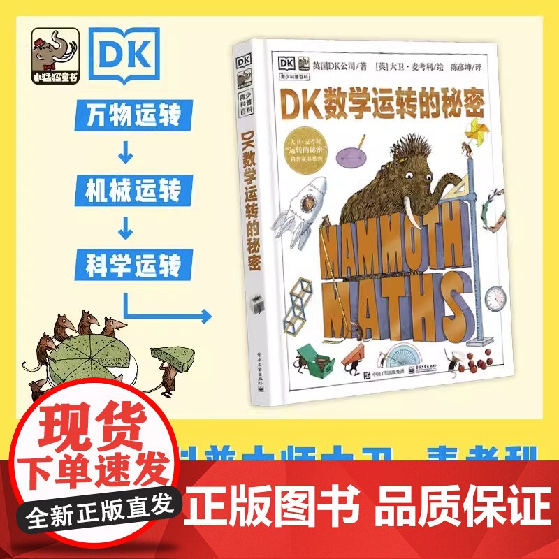 DK数学运转的秘密7-12中小学生课外阅读数学科普入门启蒙书少儿童百科中小学生三四五六年级暑假期课外阅读百科全书籍科普读