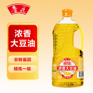 鲁花 食用油 浓香大豆油 900ml