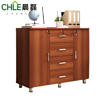 晨磊 办公收纳柜 红栗色 个