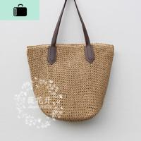 编包包新款沙滩包编织包包单肩女包韩版时尚简约文艺休闲度假NEW LAKE女士单肩包