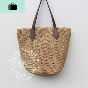 编包包新款沙滩包编织包包单肩女包韩版时尚简约文艺休闲度假NEW LAKE女士单肩包