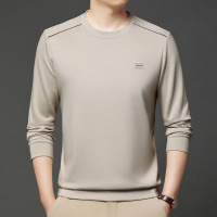 抖音同款男士长袖卫衣时尚潮流秋季新款休闲百搭T恤打底衫宽松上