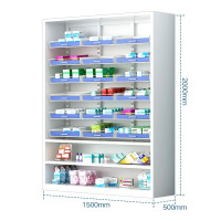 尔迈门诊药房药架药盘架医院药店药品分类架钢质办公柜 三联联抽屉