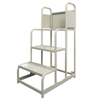 易企采 三步高75CM登高梯 仓库理货货架梯子可移动平台登高梯