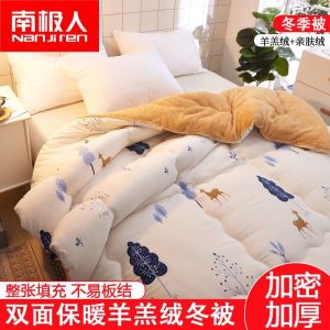 被子双面绒冬被秋冬季保暖加厚雪花绒加绒被芯