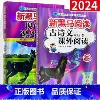 现代文+古诗文 2本 小学六年级 [正版]2024 新黑马阅读六年级英语 语文英语阅读训练题人教版小学6年级上册下册同步