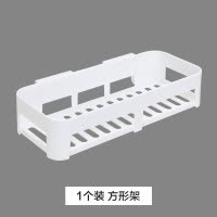 免打孔浴室置物架厕所洗手间洗漱台吸壁式三角架卫生间壁挂收纳架 三维工匠 2个长方架+2个三角架+2个肥皂架