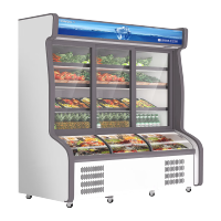 星星(XINGX)LCD-2000DE双温2米点菜柜上冷藏下冷冻点菜柜麻辣烫商用冷藏展示柜立式冷藏冷冻保鲜柜(电子温控)