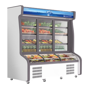 星星(XINGX)LCD-2000DE双温2米点菜柜上冷藏下冷冻点菜柜麻辣烫商用冷藏展示柜立式冷藏冷冻保鲜柜(电子温控)