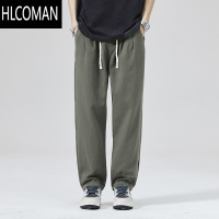 HLCOMAN直筒休闲裤子男美式宽松挺括男裤款复古休闲长裤男士