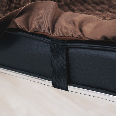 美帮汇绒冬季毛绒躺椅连靠背椅垫办公老板坐垫座垫 防滑