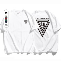 夏季新款港风纯棉短袖T恤男生宽松青少年潮牌体恤ins字母休闲T恤_313