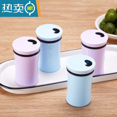 敬平小蛮腰牙签筒家用酒店餐厅饭店商用创意牙签罐桶北欧牙签盒 小蛮腰牙签筒紫色5个 (不含牙签)