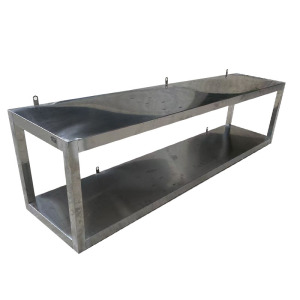亿铁 不锈钢双层壁挂架挂墙置物架 100*30*40cm/米