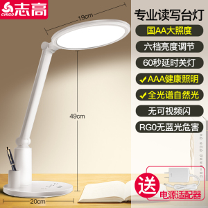 志高台灯学习专用国aa护眼书桌小学生宿舍床头插电卧室防近视阅读灯写作业