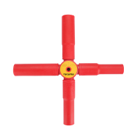 高松 takama VDE双色绝缘耐压十字套筒扳手230mm*13/14/17/19mm v601000