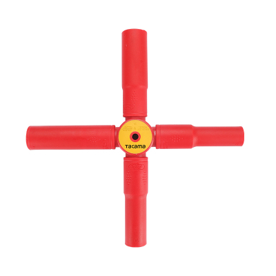 高松 takama VDE双色绝缘耐压十字套筒扳手230mm*13/14/17/19mm v601000