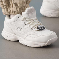 斯凯奇女款休闲熊猫鞋加绒76555/WHT-5.5双