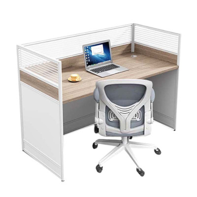 DXBG职员办公桌椅组合简约现代屏风卡座工位隔断式财务工位桌子单人位+椅