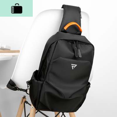 男士胸包2020新款时尚简约潮牌休闲小背包男包包潮流单肩包斜挎包NEWLAKE男士单肩包