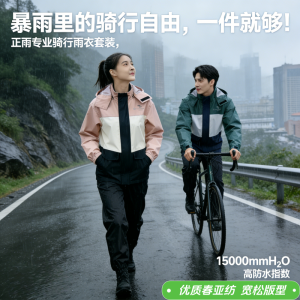 正雨摩托车骑行服雨衣雨裤套装男款全身防暴雨分体式外卖骑手9063