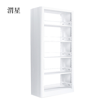 渭星图书馆书架阅览室货架资料档案架钢制书架双面五层主架