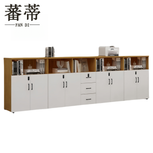 蕃蒂书柜八门三抽台