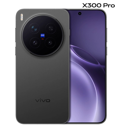 vivo X300 Pro 16GB+512GB 纯粹黑 天玑9500 6510mAh电池 蔡司2亿APO长焦 5G手机